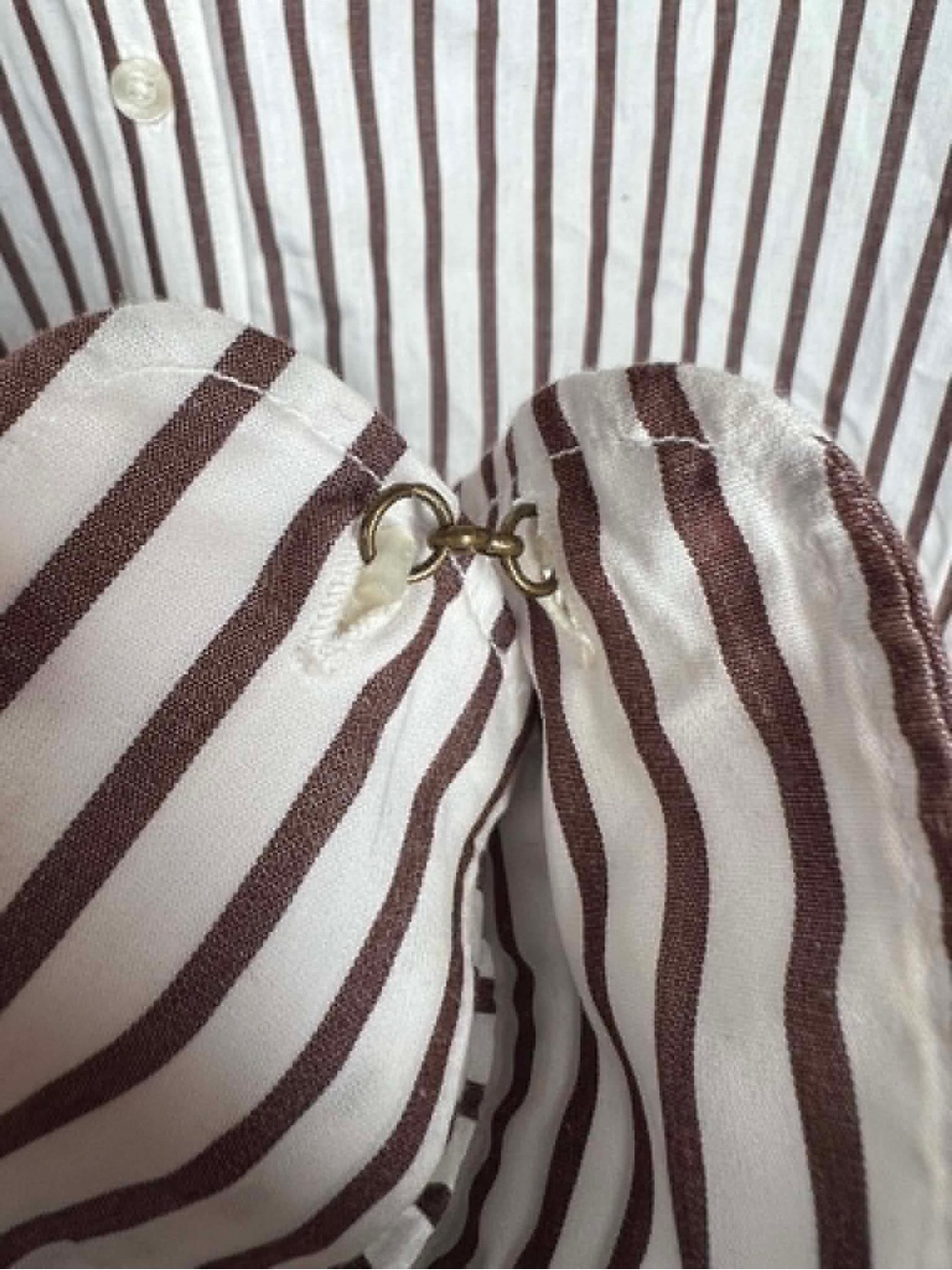 Chaps Est. 1978 Women’s Button-Down Shirt – Black & White Striped size L - Picture 8 of 8
